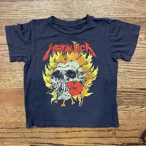 ROWDY SPROUT Blue Metalica Band T-shirt